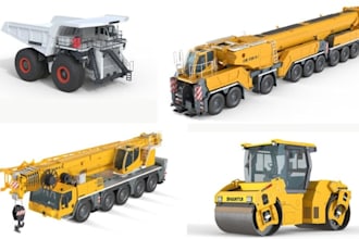 create 3d automotive, aerospace, indutusrial cad models and realistic rendering