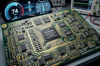 develop pcb for automotive dashboard digital cluster and smart vehicle systems