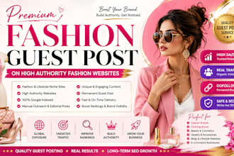 do fashion guest post with authority backlinks
