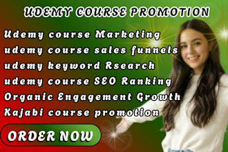 do online course promotion, udemy promotion, course marketing, kajabi, thnkific