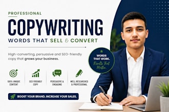 write compelling copywriting for your ads, and products