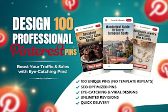 design viral pinterest pins and create click worthy pin templates