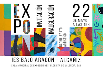 cartel profesional y llamativo para tu negocio o evento