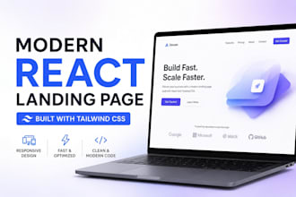 build a modern, responsive, high conversion landing page