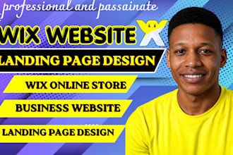 design wix landing page, redesign wix business websites, wix online store setup