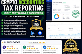 prepare crypto tax reports using koinly, cointracking and bookkeeping