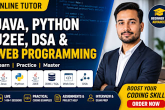 tutor java, j2ee, python, dsa, jdbc and web programming online