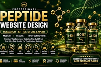 build peptide website fda compliant woocommerce website