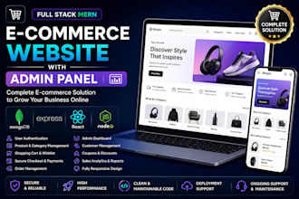 create ecommerce application with admin panel
