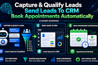 build ai chatbot lead qualification and CRM follow up automation