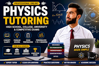 tutor physics for high school, college, university and competitive exams