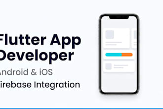 build a flutter app with firebase backend for android and ios