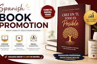 do christian book promotion, ebook marketing video, spanish book promotion