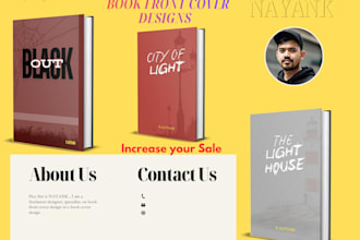 design creative front cover for your book