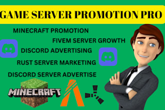 discord server promotion, minecraft, fivem, rust, dayz server, server promotion