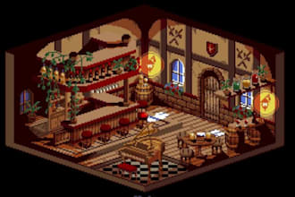 isometric pixel art character pixel art background retro pixel art game asset