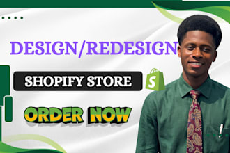 design and redesign shopify store ecommerce store
