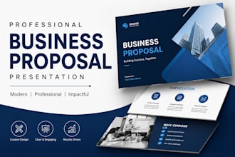design business proposal presentation, investor proposal powerpoint deck