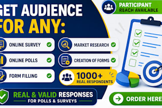 get survey respondents to fill online survey, online form, questionnaire, polls