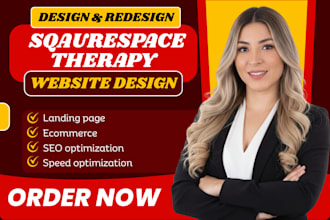 build a  squarespace therapy website