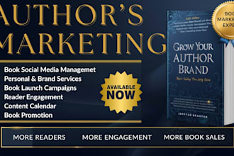 be your author social media manager for book marketing and personal branding
