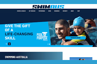 pool website construction website swimming pool landing page swimming website