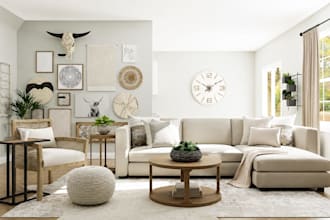 design airbnb apartment interior styling 3d visualization