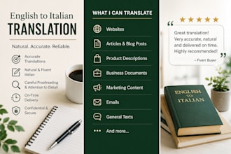 manually translate english to italian naturally