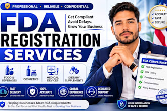 assist with fda registration, food facility registration and compliance