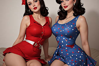 draw a cute and sexy pin up pinup girl
