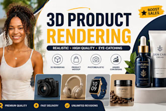3d product rendering, realistic product rendering, product mockup, visualization
