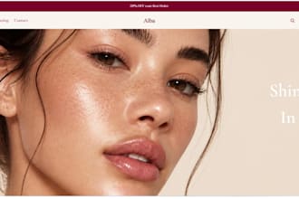 build beauty website skin care website cosmetics website makeup website