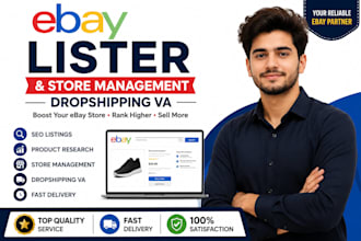 be your expert ebay lister for SEO listings and ebay store management