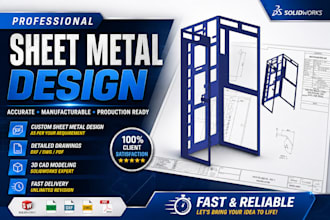 solidworks sheet metal, laser cut, and fabrication drawings