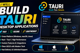 create custom desktop app with tauri rust or dotnet apps