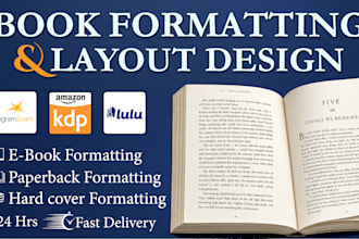 format ebook, kdp book formatting, paperback formatting, book layout design