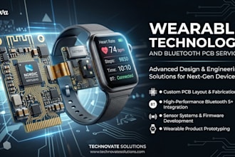 design wearable technology bluetooth pcb and embedded hardware