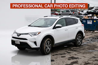 do professional car photo editing and automotive background replacement