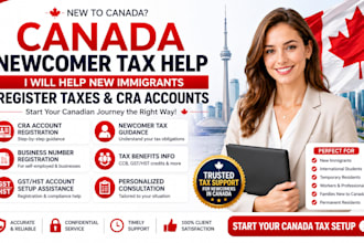 help new immigrants register taxes and cra accounts canada