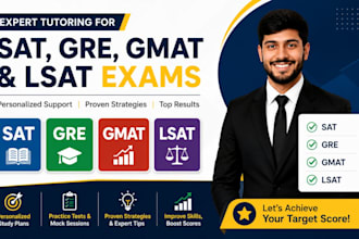 help with lsat, gmat, sat and gre tutoring