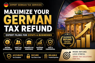 maximize your german tax refund,vat  expert filing for expats and businesses