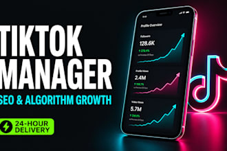 do professional tiktok account setup, optimization and viral growth management