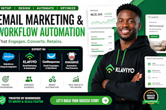 setup salesforce klaviyo email marketing getresponse moosend workflow automation
