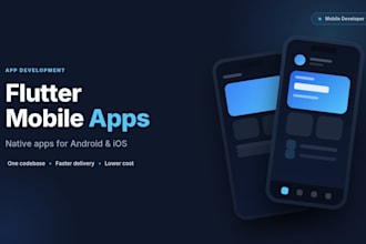develop your mobile app with flutter for android and ios