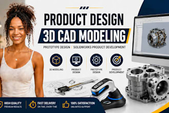 product design, 3d cad modeling, prototype design solidworks product development