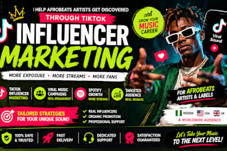 promote your afrobeats song with tiktok influencer marketing