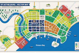 create interactive isometric svg map for website, tourist and business