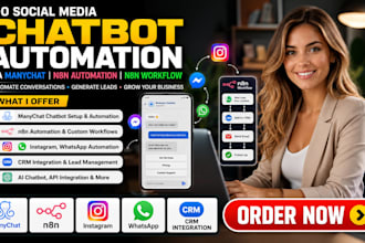 do social media chatbot automation via manychat n8n automation n8n workflow