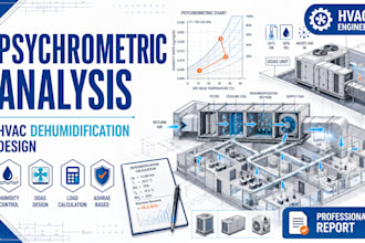 perform psychrometric analysis and hvac dehumidification design