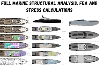 perform marine structural analysis, fea, and stress calculation